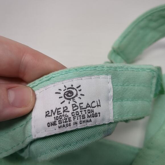 San Diego Strapback Visor Hat Green One Size Adjustable River Beach - Picture 8 of 8